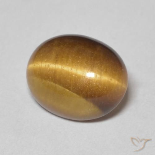 Occhio di tigre Marrone medio naturale da 2.78 ct, Ovale, Opaco