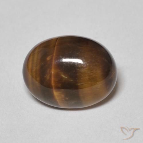 2.20ct Naturale Pan di zenzero marrone Occhio di tigre, Ovale, Opaco
