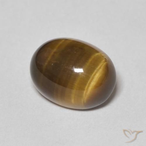 Occhio di tigre Marrone medio naturale da 2.09 ct, Ovale, Opaco