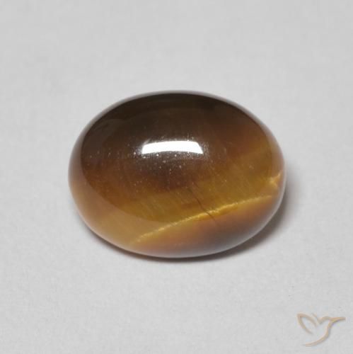 1.78ct Naturale Marrone dorato Occhio di tigre, Ovale, Opaco