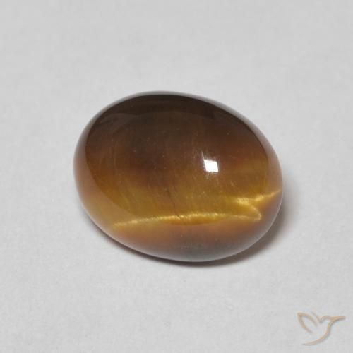 Occhio di tigre Marrone dorato naturale da 1.78 ct, Ovale, Opaco
