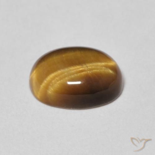 Occhio di tigre Marrone dorato naturale da 1.78 ct, Ovale, Opaco