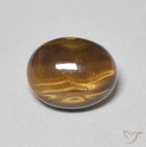 2.09ct Naturale Marrone caldo Occhio di tigre, Ovale, Opaco