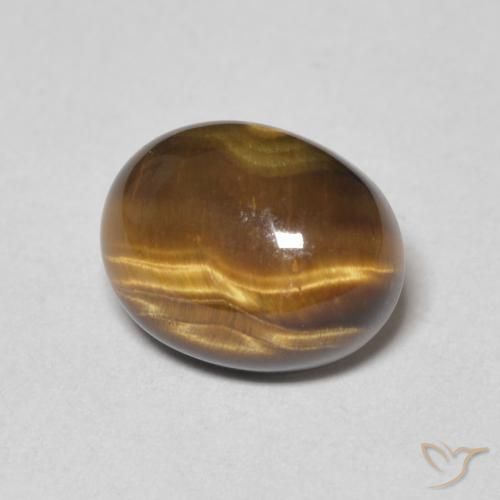 Occhio di tigre Marrone caldo naturale da 2.09 ct, Ovale, Opaco