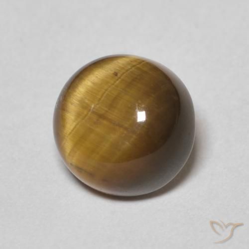 Occhio di tigre Marrone medio naturale da 1.53 ct, Rotondo, Opaco