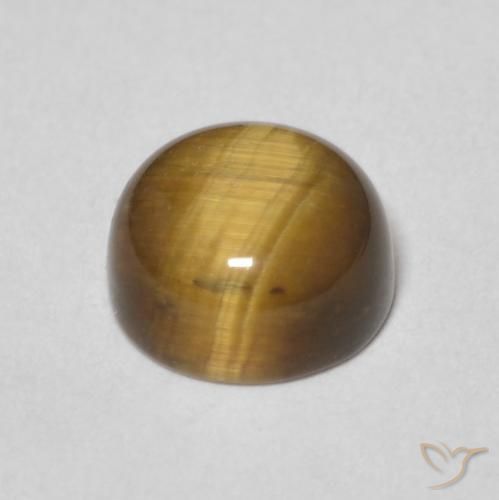Occhio di tigre Marrone medio naturale da 1.53 ct, Rotondo, Opaco