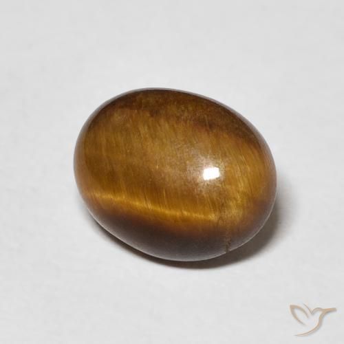 Occhio di tigre Marrone caldo naturale da 2.62 ct, Ovale, Opaco