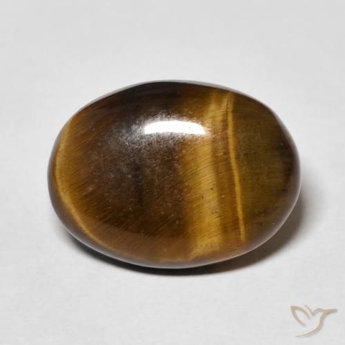 Occhio di tigre Marrone caldo naturale da 8.66 ct, Ovale, Opaco