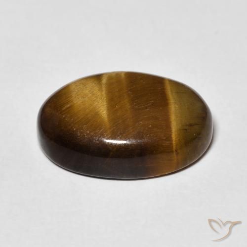 Occhio di tigre Marrone caldo naturale da 8.66 ct, Ovale, Opaco