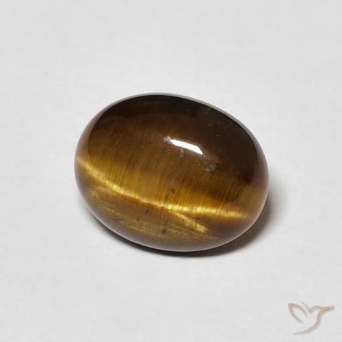 Occhio di tigre Marrone caldo naturale da 1.68 ct, Ovale, Opaco