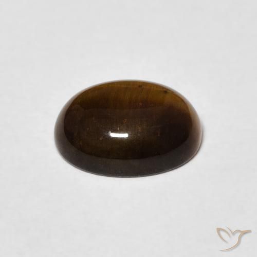 Occhio di tigre Marrone caldo naturale da 1.68 ct, Ovale, Opaco