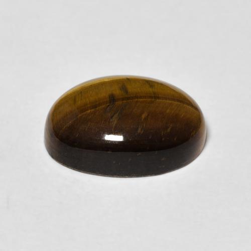 Occhio di tigre Marrone dorato naturale da 5.06 ct, Ovale, Opaco