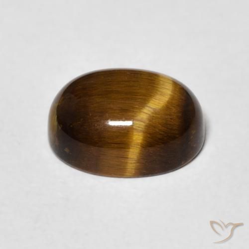 Occhio di tigre Marrone dorato naturale da 2.16 ct, Ovale, Opaco
