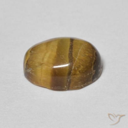 Occhio di tigre Marrone caldo naturale da 1.60 ct, Ovale, Opaco