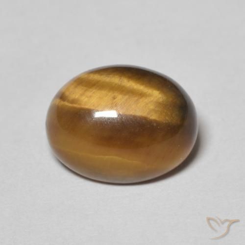 Occhio di tigre Marrone caldo naturale da 3.12 ct, Ovale, Opaco