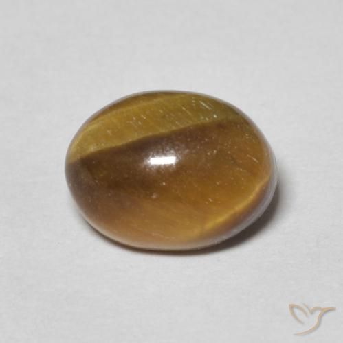 1.70ct Naturale Marrone medio Occhio di tigre, Ovale, Opaco