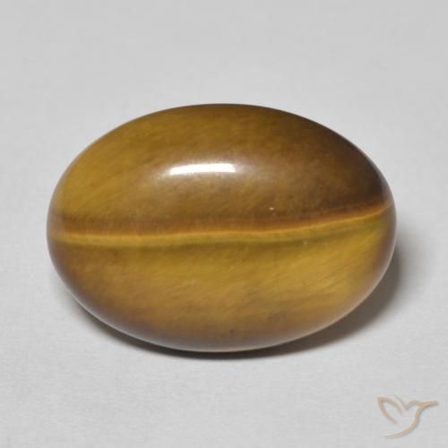 Occhio di tigre Marrone caldo naturale da 9.64 ct, Ovale, Opaco