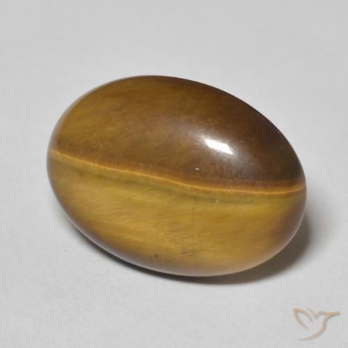 Occhio di tigre Marrone caldo naturale da 9.64 ct, Ovale, Opaco