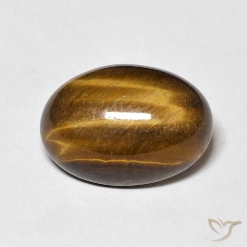 Occhio di tigre Marrone medio naturale da 6.35 ct, Ovale, Opaco