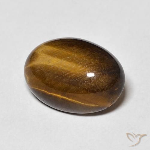 Occhio di tigre Marrone medio naturale da 6.35 ct, Ovale, Opaco