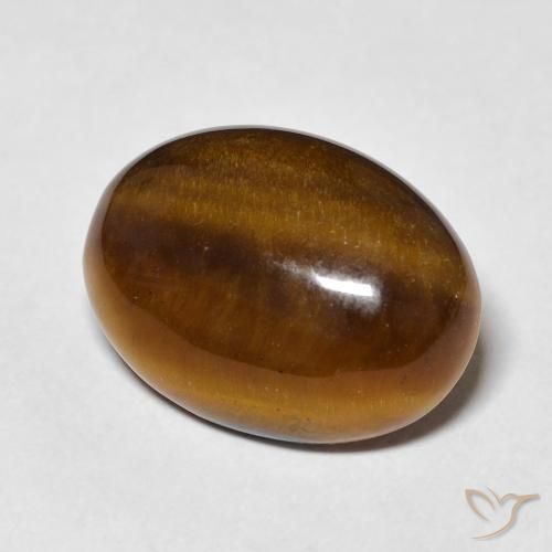 Occhio di tigre Marrone caldo naturale da 11.06 ct, Ovale, Opaco