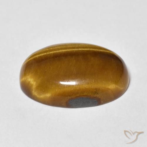 Occhio di tigre Marrone caldo naturale da 11.06 ct, Ovale, Opaco