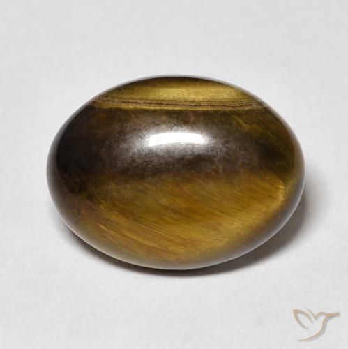 Occhio di tigre Marrone dorato naturale da 8.99 ct, Ovale, Opaco