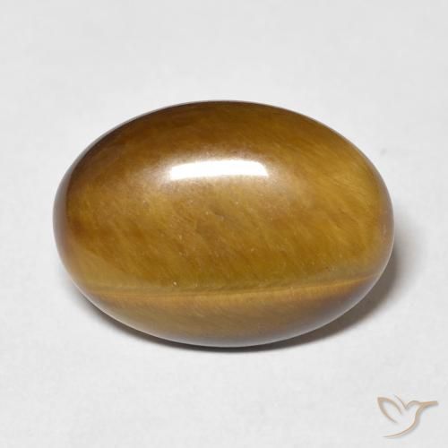 9.25ct Naturale Marrone medio Occhio di tigre, Ovale, Opaco