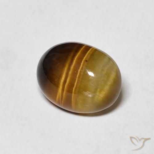 Occhio di tigre Marrone dorato naturale da 1.82 ct, Ovale, Opaco