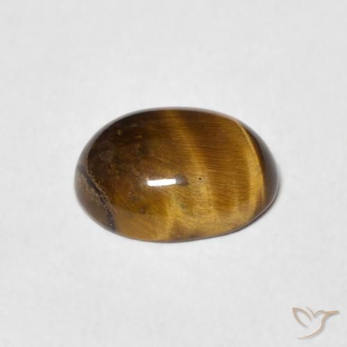 Occhio di tigre Marrone giallastro naturale da 1.71 ct, Ovale, Opaco