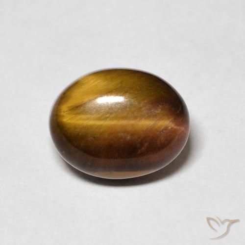 Occhio di tigre Pan di zenzero marrone naturale da 3.31 ct, Ovale, Opaco