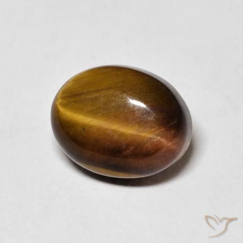 Occhio di tigre Pan di zenzero marrone naturale da 3.31 ct, Ovale, Opaco