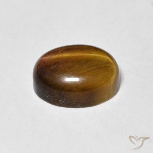 Occhio di tigre Pan di zenzero marrone naturale da 3.31 ct, Ovale, Opaco
