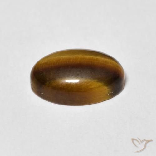 Occhio di tigre Marrone caldo naturale da 4.04 ct, Ovale, Opaco