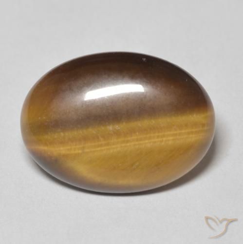 Occhio di tigre Marrone medio naturale da 9.15 ct, Ovale, Opaco