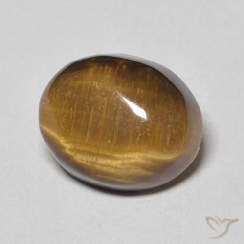 Occhio di tigre Marrone caldo naturale da 6.12 ct, Ovale, Opaco