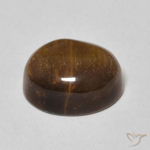 Occhio di tigre Marrone caldo naturale da 6.12 ct, Ovale, Opaco