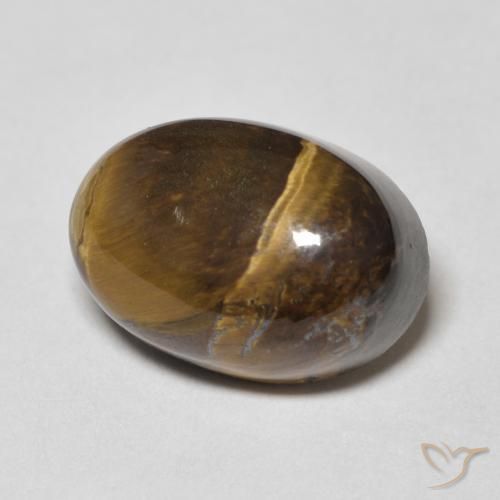 Occhio di tigre Marrone dorato naturale da 8.83 ct, Ovale, Opaco