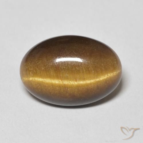 Occhio di tigre Marrone caldo naturale da 5.56 ct, Ovale, Opaco