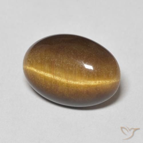 Occhio di tigre Marrone caldo naturale da 5.56 ct, Ovale, Opaco
