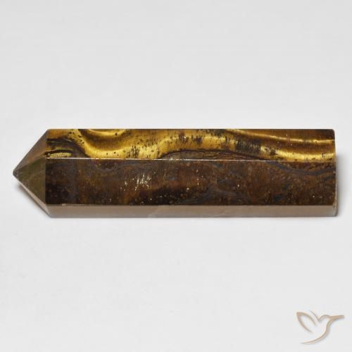 Occhio di tigre Marrone giallastro naturale da 36.44 ct, Taglio a fantasia, Opaco