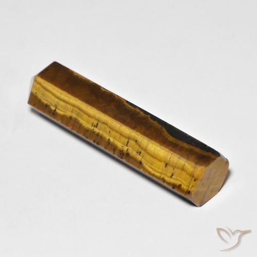 Occhio di tigre Medium Light-Brown naturale da 28.24 ct, Taglio a fantasia, Opaco