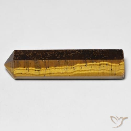 Occhio di tigre Medium Light-Brown naturale da 28.24 ct, Taglio a fantasia, Opaco