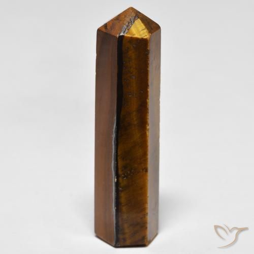 37.28ct Naturale Marrone ruggine Occhio di tigre, Taglio a fantasia, Opaco