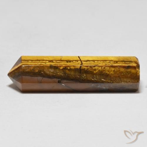24.00ct Naturale Marrone caldo Occhio di tigre, Taglio a fantasia, Opaco