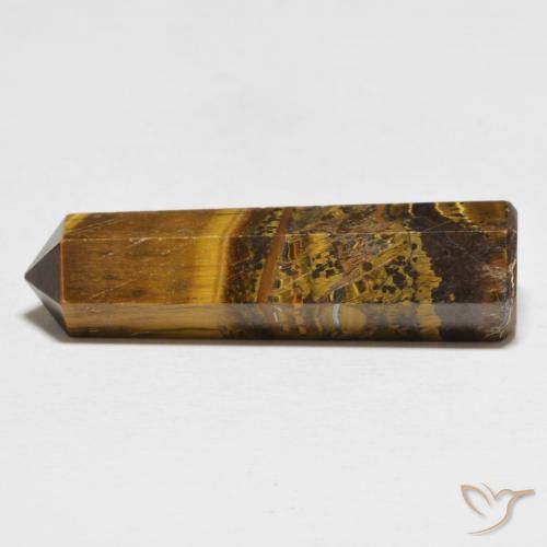 Occhio di tigre Medium Light-Brown naturale da 31.74 ct, Taglio a fantasia, Opaco