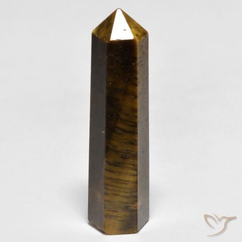 23.35ct Naturale Medium Light-Brown Occhio di tigre, Taglio a fantasia, Opaco