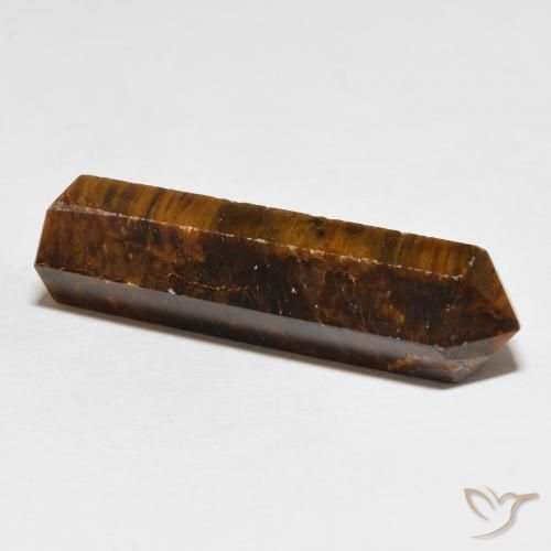 Occhio di tigre Marrone giallastro naturale da 33.78 ct, Taglio a fantasia, Opaco