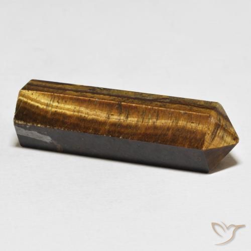 Occhio di tigre Medium Light-Brown naturale da 30.74 ct, Taglio a fantasia, Opaco