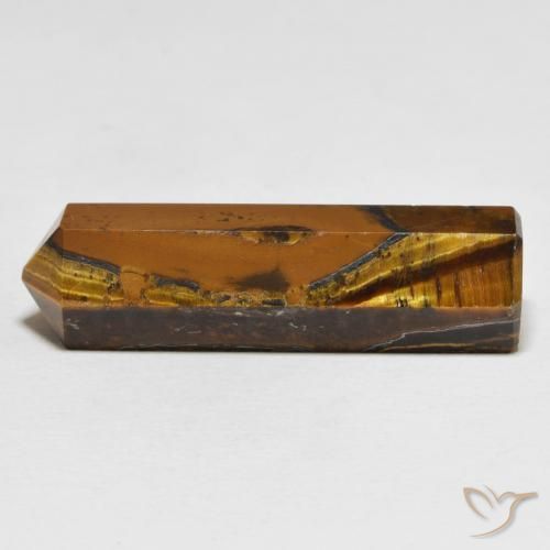 Occhio di tigre Medium Light-Brown naturale da 35.24 ct, Taglio a fantasia, Opaco